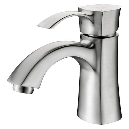 ANZZI Alto Single-Handle Mid-Arc Bathroom Faucet, Brushed Nickel L-AZ012BN